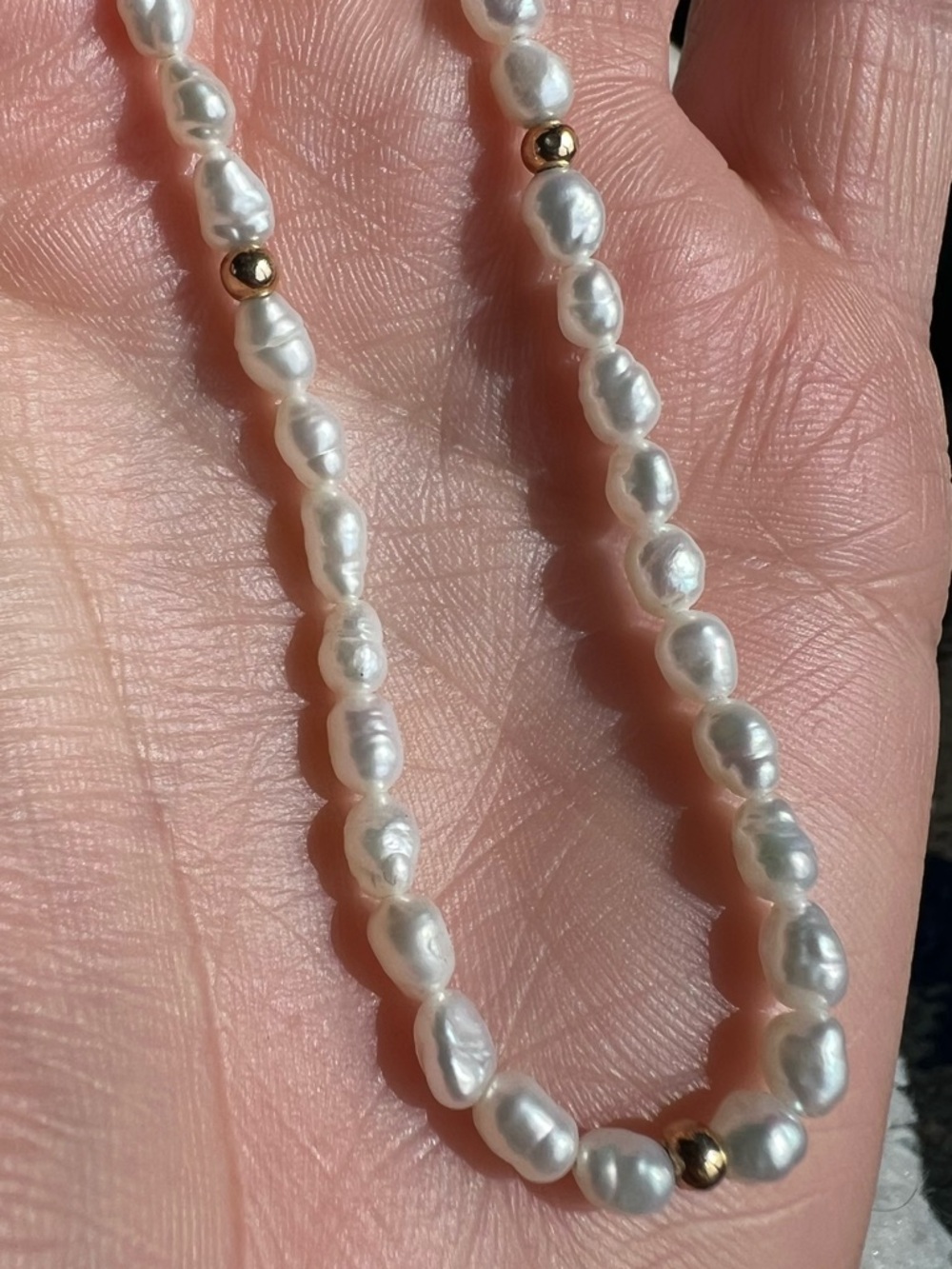 Freshwater Pearl & 14K Gold Bracelet - Picture 8 of 9